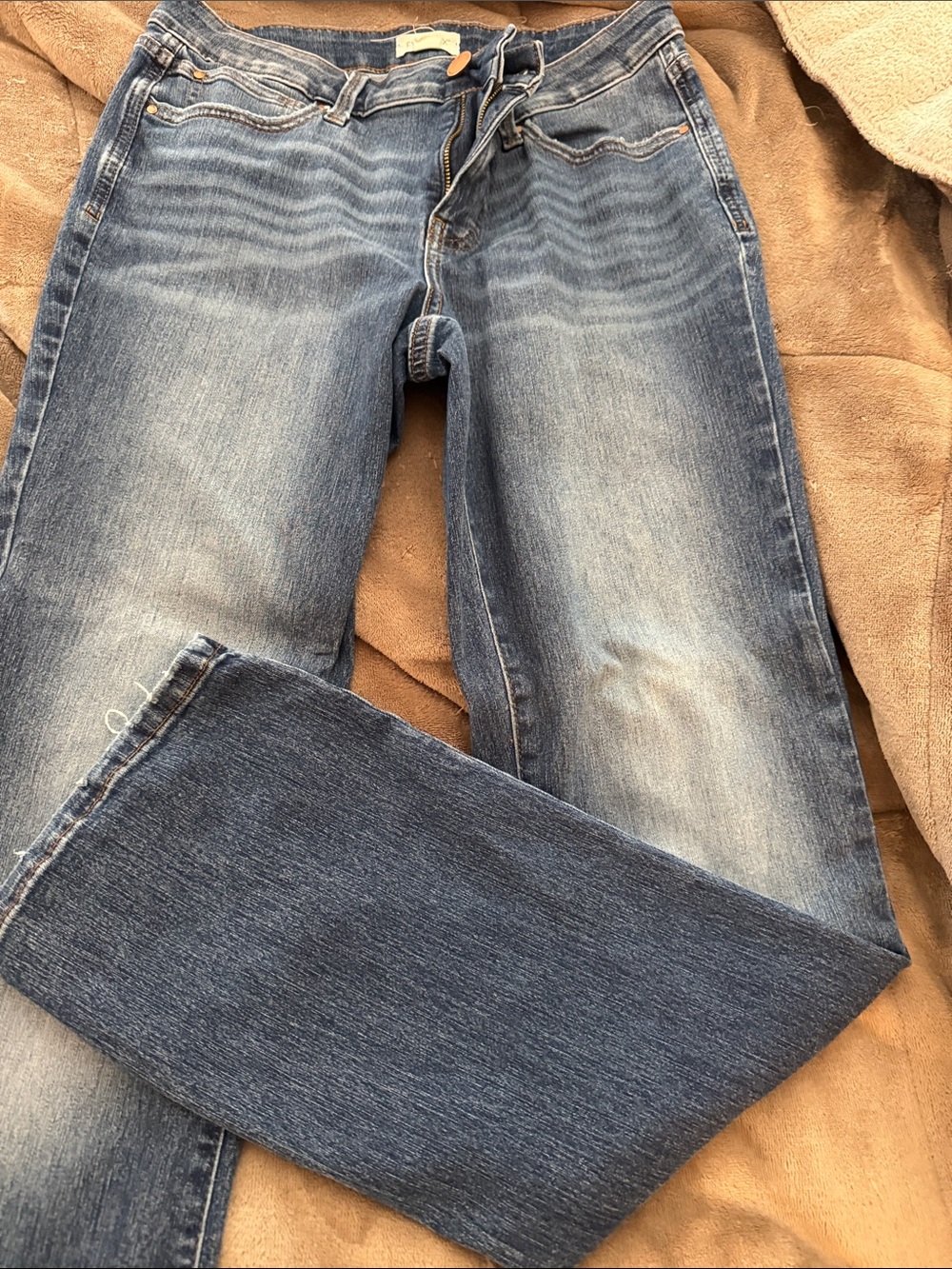 Maurices Women's Straight Leg Jeans - Faded Blue Wash